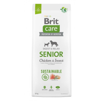 Brit Care Dog Sustainable Senior - chicken and insect, 12kg