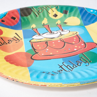 Aga4Kids Papierové tanieriky 18cm DS931-9 10 ks