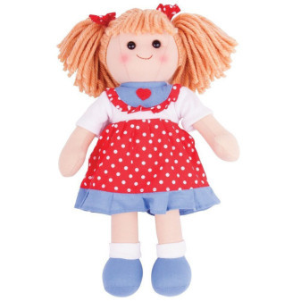 Bigjigs Toys Látková bábika Emily 34 cm