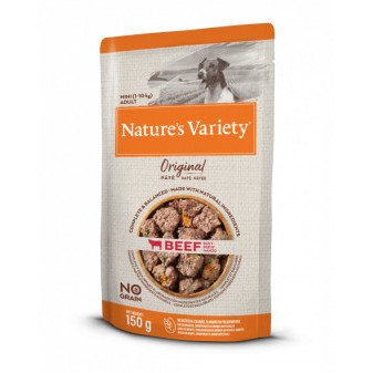 vrecko Nature´s variety original pre malé psy s hovädzím 150g