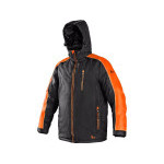 Bunda CXS BRIGHTON, zimná, pánska, čierno-oranžová, veľ. 3XL