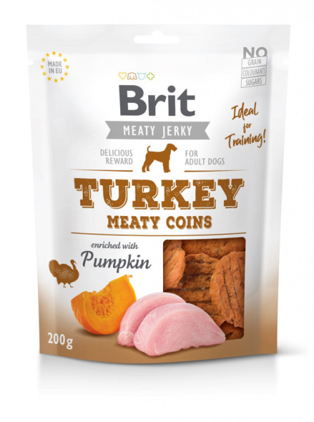 Brit Jerky Turkey Meaty Coins 200g