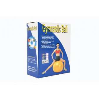 Gymnastická lopta 85cm rehabilitačná relaxačná 4 farby v krabici 18x22cm