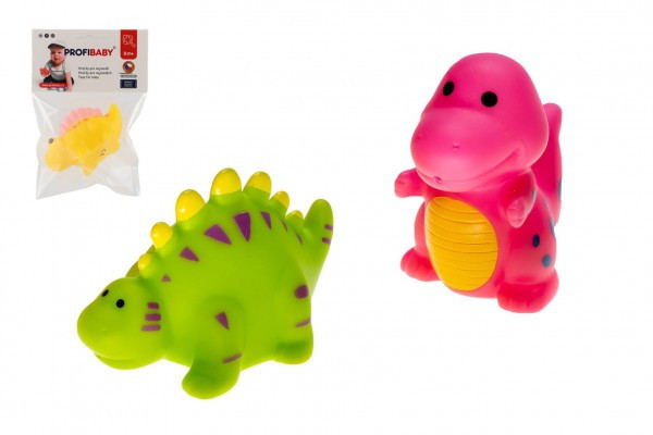 Dinosaurus do vody striekací plast 3 druhy v sáčku 11x16cm 0m+