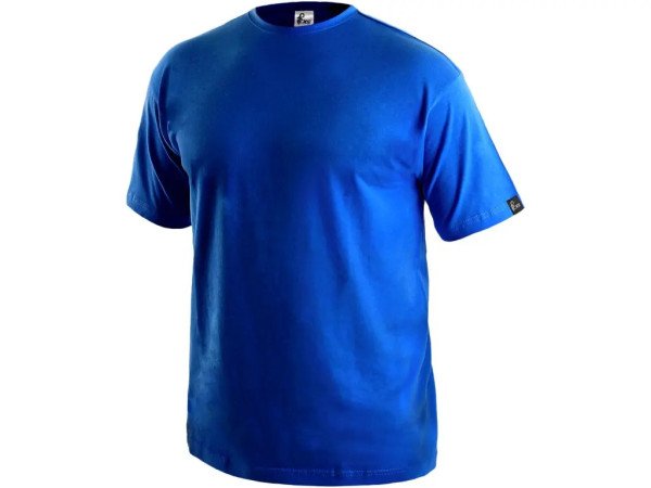 Tričko CXS DANIEL, krátky rukáv, stredne modré, vel. 5XL