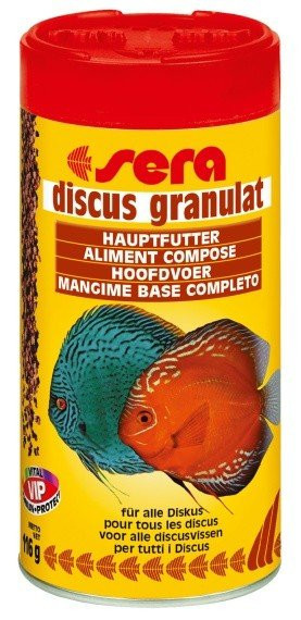 Sera základné krmivo pre terčovce a iné náročné ryby Discus Granulat 250ml Nature