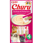 Churu cat mäsové pyré - tuniak, krevety 56g