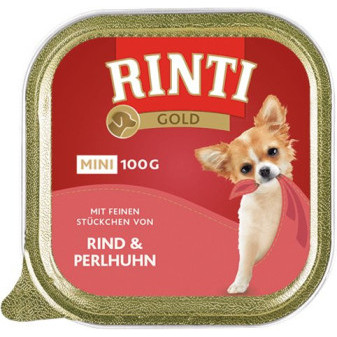 Paštika RINTI GOLD Mini hovezi+perlicka 100g