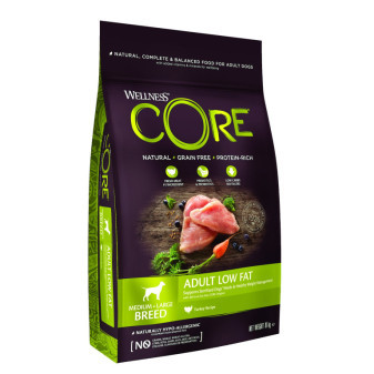Wellness Core Dog Low Fat Adult Medium&Large morka 10kg