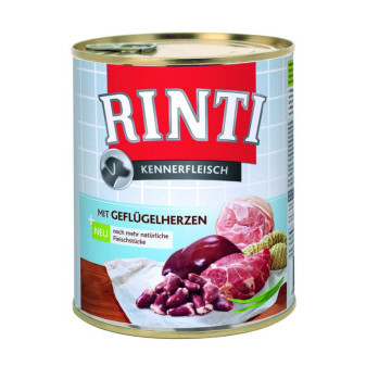 Finnern Rinti konzerva pre psov hydinové srdce 800g