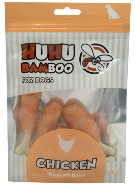 Huhubamboo Kuracia kosť s mäsom 75g[%nl%]Exp.: 11/2024