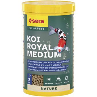Sera základné krmivo pre koi a iostatné jazierkové ryby Koi Royal Medium 1000ml Nature