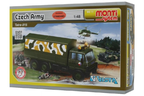 Stavebnica Monti System MS 11 Slovak Army Tatra 815 1:48 v krabici 22x15x6cm