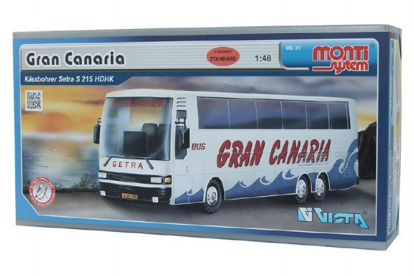 Stavebnica Monti System MS 31 Gran Canaria Bus Setra 1:48 v krabici 31x16x7cm