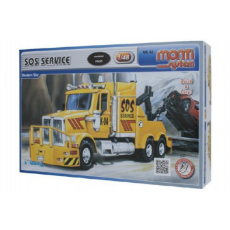 Stavebnice Monti System MS 42 SOS Service Western star 1:48 v krabici 22x15x6cm