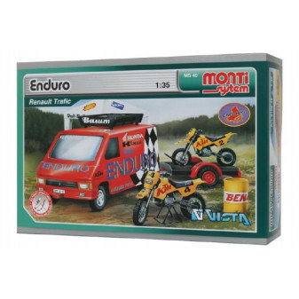 Stavebnice Monti System MS 49 Enduro Renault Trafic 1:35 v krabici 22x15x6cm