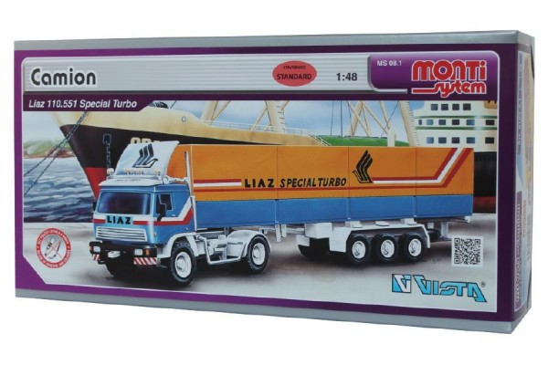 Stavebnica Monti System MS 08.1 Camion Liaz Special Turbo 1:48 v krabici 31,5 x16, 5x7, 5cm