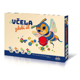 Včela zdobí úľ 60ks mozaika v krabici 43x32x3, 5cm