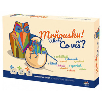 Mrňusku! Ukáž! Čo vieš? spoločenská magnetická hra v krabici 42x29x6cm 4+