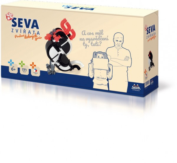 Stavebnice SEVA ZVIERATÁ Poslovia dobrých správ plast 171ks v krabici 31,5x16,5x8cm