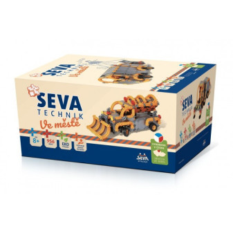 Stavebnica SEVA TECHNIK V meste plast 956 dielikov v krabici 27x38x18cm