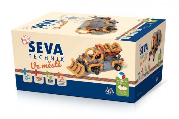 Stavebnica SEVA TECHNIK V meste plast 956 dielikov v krabici 27x38x18cm