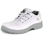 Obuv CXS WHITE LINDEN O1 ESD, poltopánka, veľ. 48