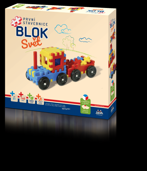 Stavebnica BLOK Svet plast 36x34x7cm