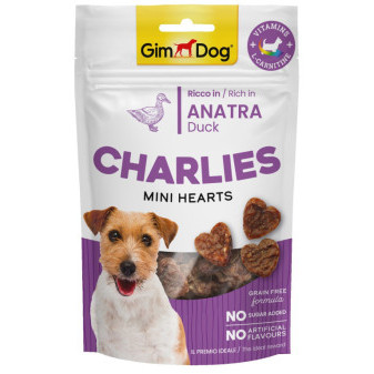 GIMDOG Charlies Mini Hearts kačacie 70g