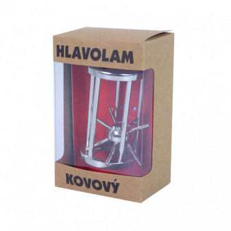 Kovový hlavolam ježko v klietke
