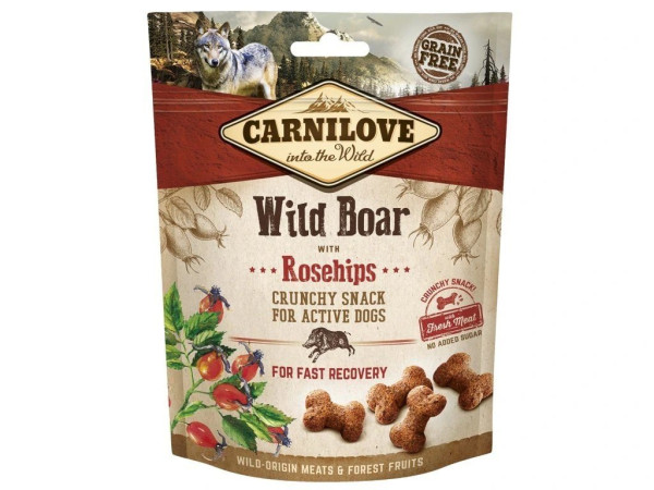 Carnilove Dog Crunchy Snack Wild Boar, Rosehips, meat 200g