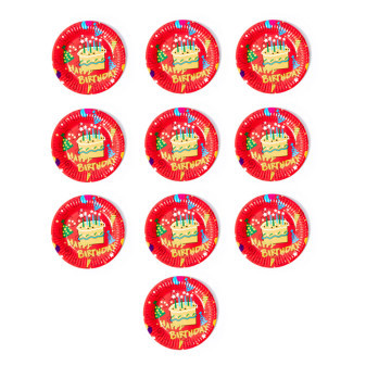 Aga4Kids Papierové tanieriky 23cm DS932-2 10 ks