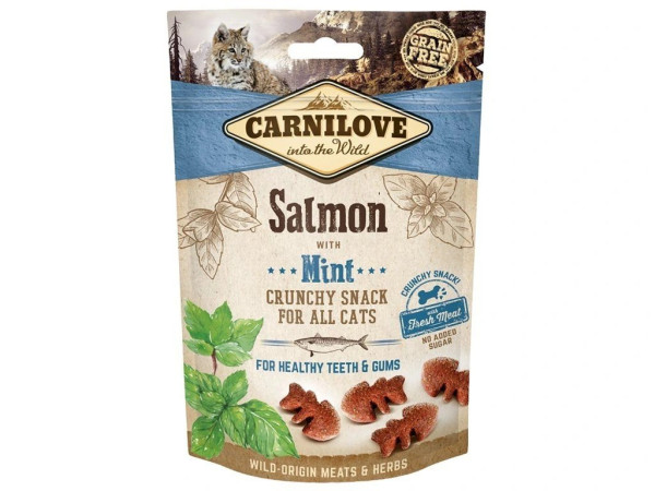 Carnilove Cat Crunchy Snack Salmon, Mint, meat 50g