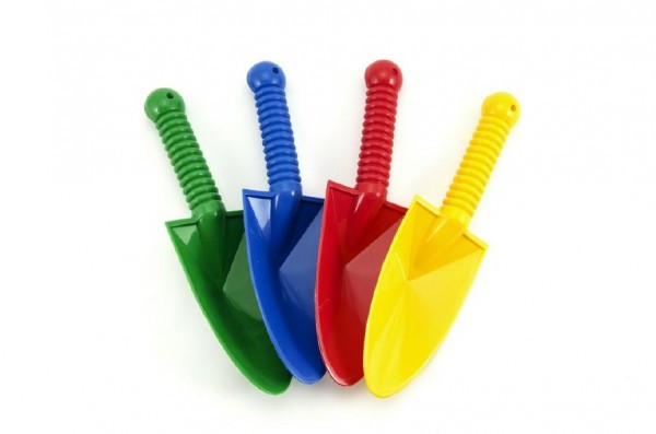 Rýľ / Lopatka plast 25cm 4 farby 12m +