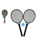 Soft tenis plast čierny 53cm+loptička v sieťke