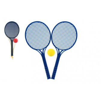 Soft tenis plast farebný 53cm+loptička v sieťke