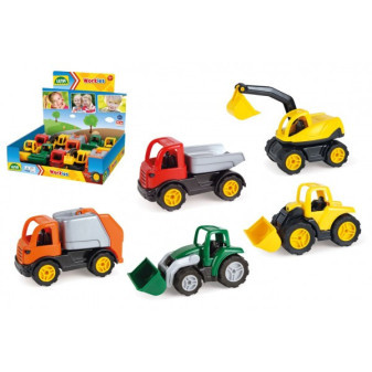 Auto Workies plast 12-14cm 5 druhov 18m+