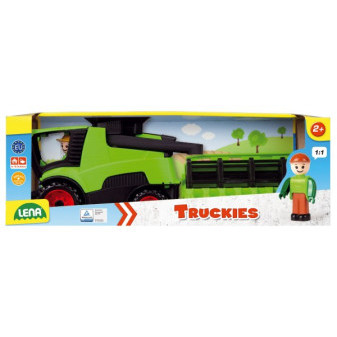 Auto Truckies kombajny plast 20cm s figúrkou v krabici 24m+
