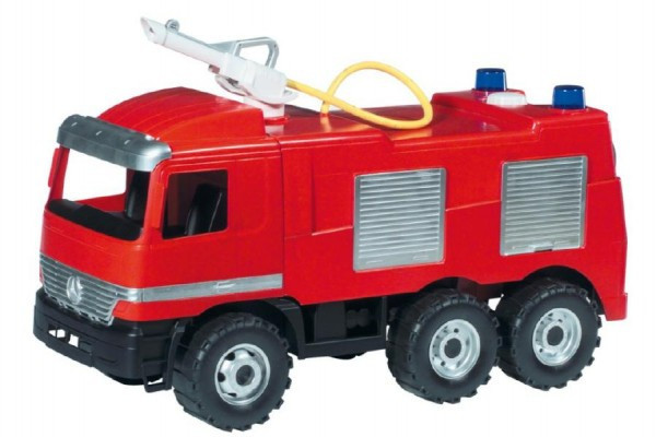 Mercedes auto hasiči plast 60cm striekaciu vodu nádržka 1,6 l v krabici 68x38x27cm