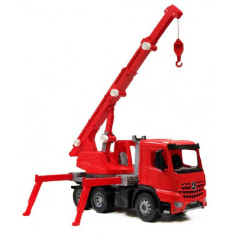Auto žeriav plast 70cm 3-osý Mercedes Actros v krabici