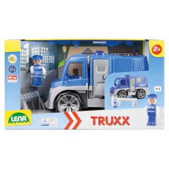 Auto Truxx polícia plast 29cm s figúrkou v krabici 39x22x16cm 24m+