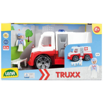 Auto Truxx sanitka plast 29cm s figúrkou v krabici 39x22x16cm 24m+