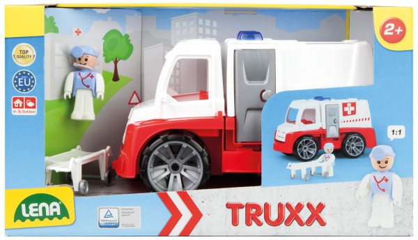 Auto Truxx sanitka plast 29cm s figúrkou v krabici 39x22x16cm 24m+