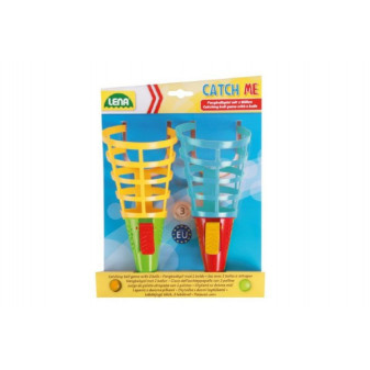 Catch ball 2 hry s 2 loptičkami plast 19cm na karte