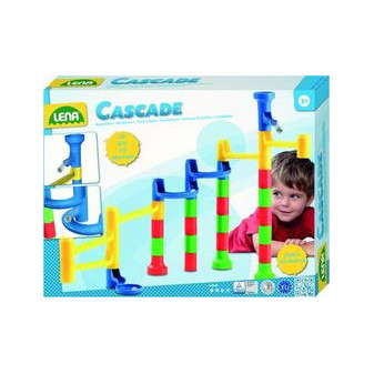 Guličková dráha 29ks + 10 guličiek v krabici 34,5x26,5x5,5cm