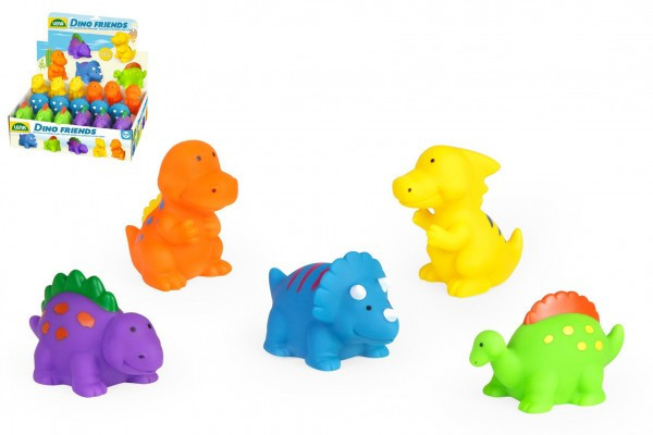 Striekajúce zvieratká dinosaury gumové 5 druhov