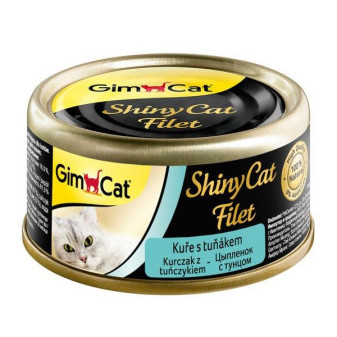 Konzerva ShinyCat filet kura s tuniakom 70g