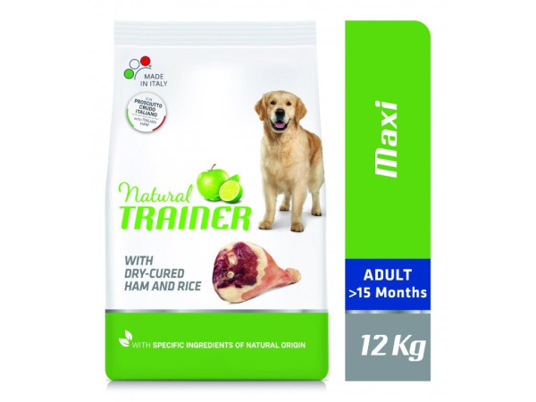 TRAINER Natural Maxi Adult prosciutto a ryža 12kg