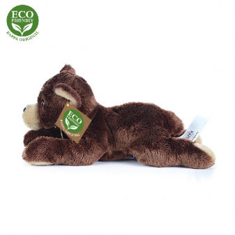 Plyšový medveď ležiaci 18 cm ECO-FRIENDLY