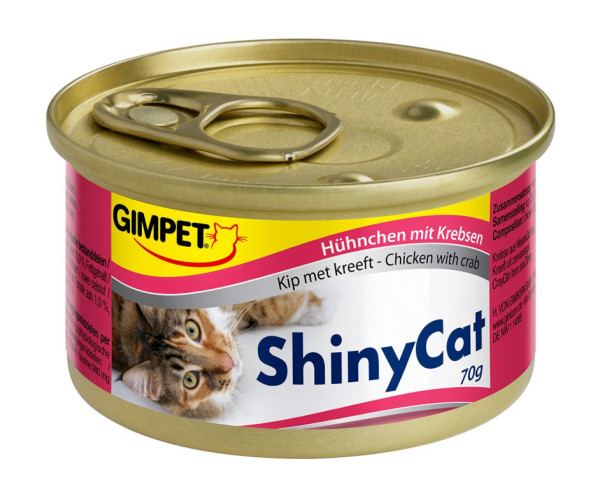 Konzerva ShinyCat kura+krab 70g